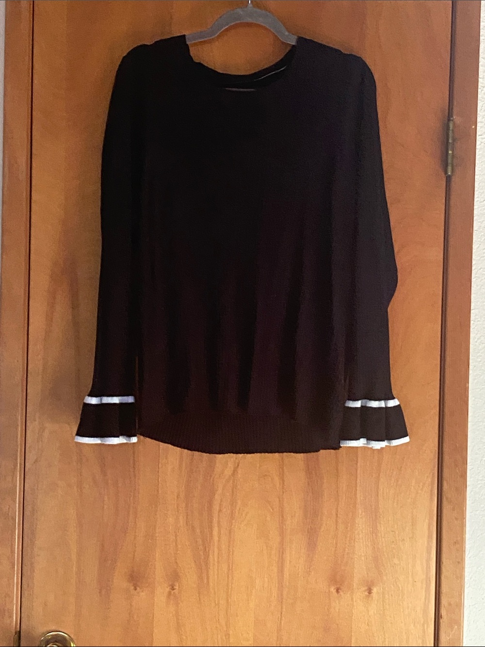 Lane Bryant Black Ribbed Knit Sweater